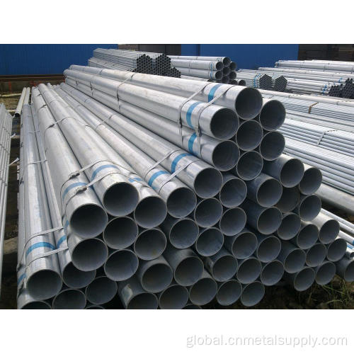 Galvanized Steel Pipes Q235 Carbon Round Welded Galvanized Steel Pipe Supplier